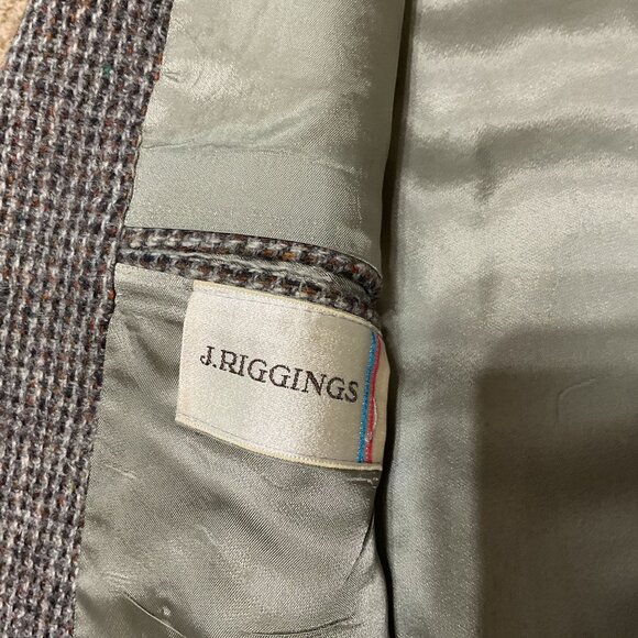 VTG HARRIS TWEED SPORT COAT SZ 40R GRAY 2 BUTTON FULLY LINED MENS - Picture 4 of 6